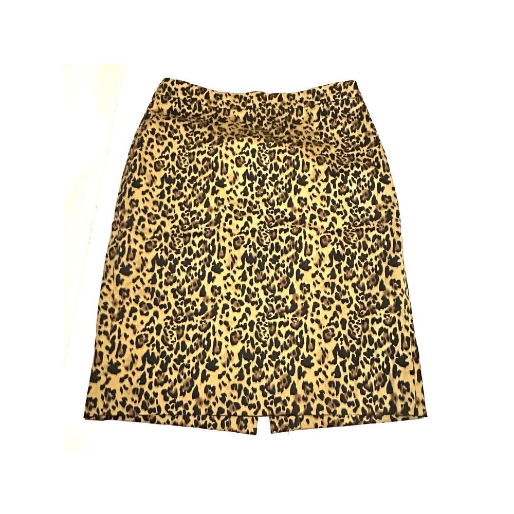 J.Crew Reimagined No. 2 Pencil Skirt Animal Print Career Women's 6